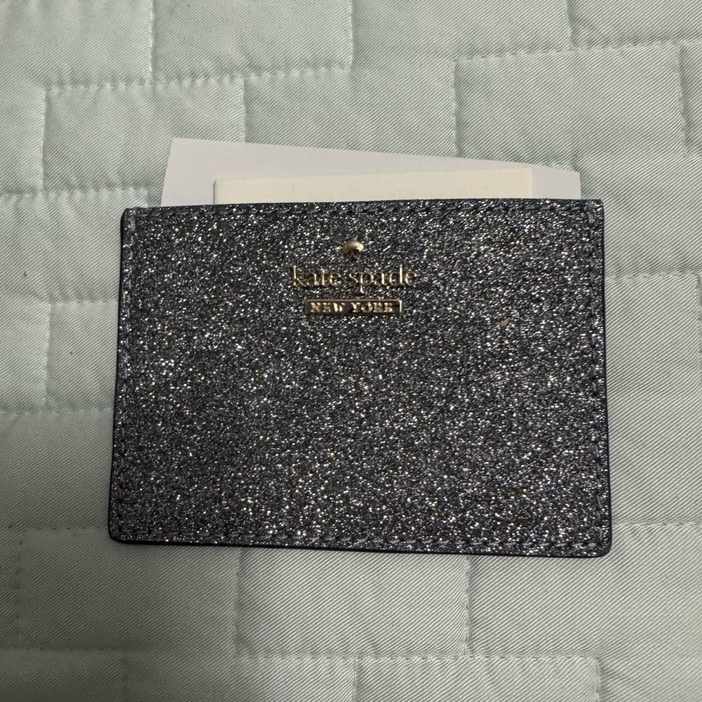Kate Spade Sparkling Card Holder - Silver